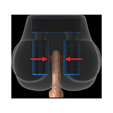 PDX Elite Milk Me Silly brown bubble butt mega masturbator in use - BDSM Authority