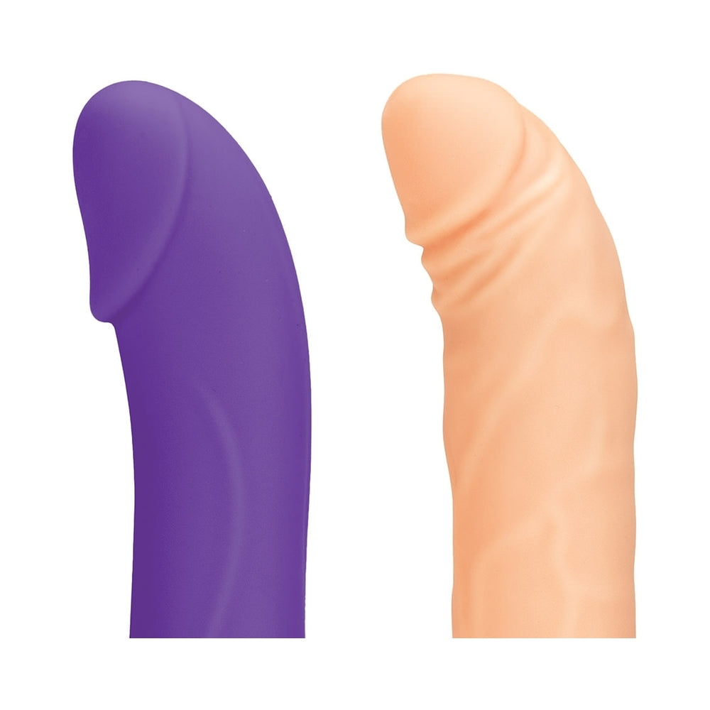 Close-up of the two Lux Fetish silicone attachments - BDSM Authority