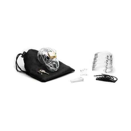 CB-X Mr Stubb Clear Male Chastity Cage Kit, 1.75 Inch Length male chastity cage kit - BDSM Authority
