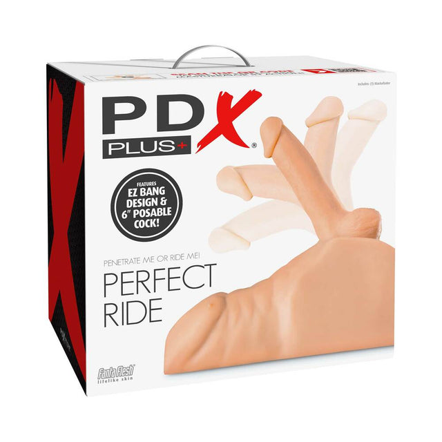 PDX Plus Perfect Ride anal masturbator with posable dildo - BDSM Authority