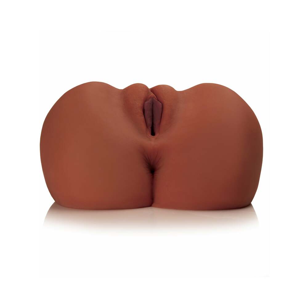 PDX Plus EZ Bang Torso brown back view - BDSM Authority