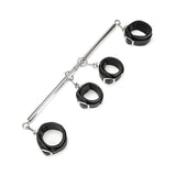 Lux Fetish expandable spreader bar with four padded cuffs - BDSM Authority