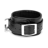 Padded buckle cuff on the Lux Fetish spreader bar - BDSM Authority