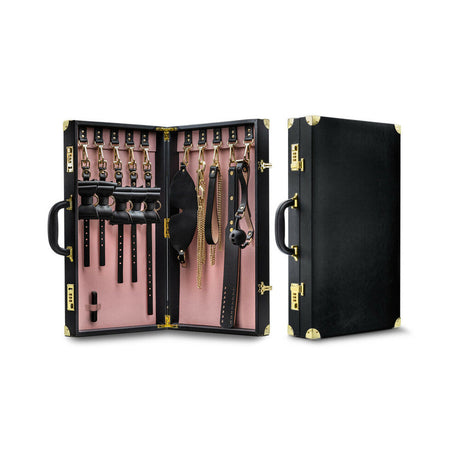 Temptasia Safe Word kit contents including ball gag, restraints and collar - BDSM Authority