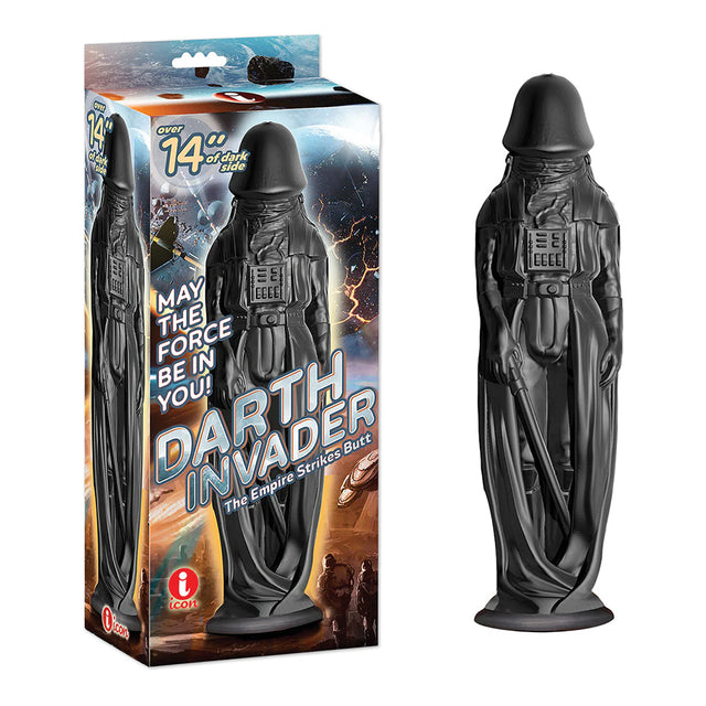 Icon Massive Darth Invader XXL fantasy villain dildo standing upright on its suction cup base - BDSM Authority