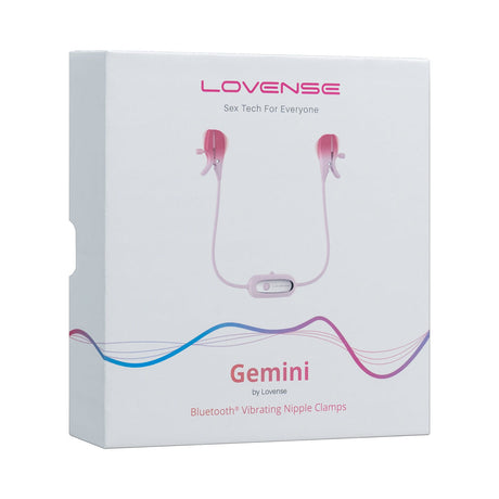 Lovense Gemini vibrating nipple clamps with adjustable dual vibrators - BDSM Authority