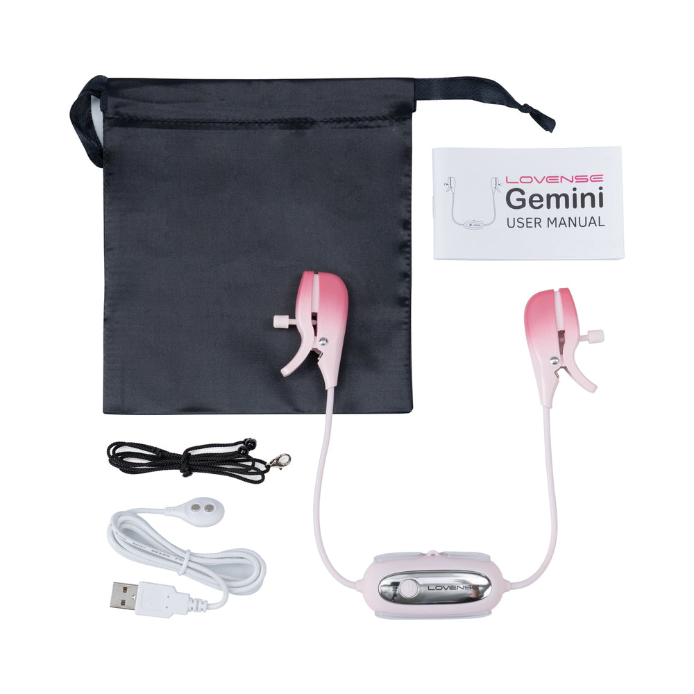 Lovense Gemini rechargeable nipple clamps controlled by the Lovense Remote app - BDSM Authority