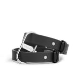 Crave ICON Cuffs leather bracelet restraints in black and silver - BDSM Authority