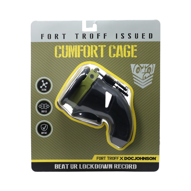 Fort Troff CUMfort Cage flexible black silicone chastity cage - BDSM Authority