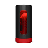 LELO F1S V3 XL Red male pleasure console front view - BDSM Authority