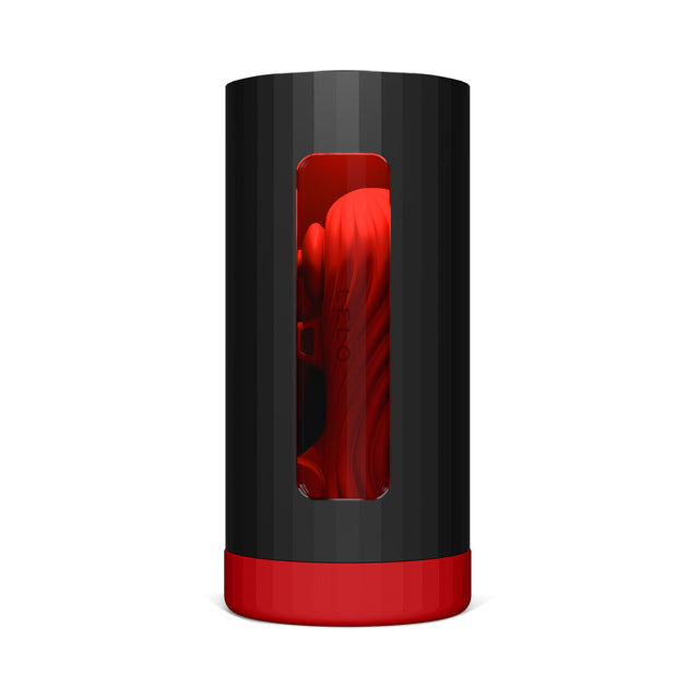 LELO F1S V3 XL Red male pleasure console front view - BDSM Authority