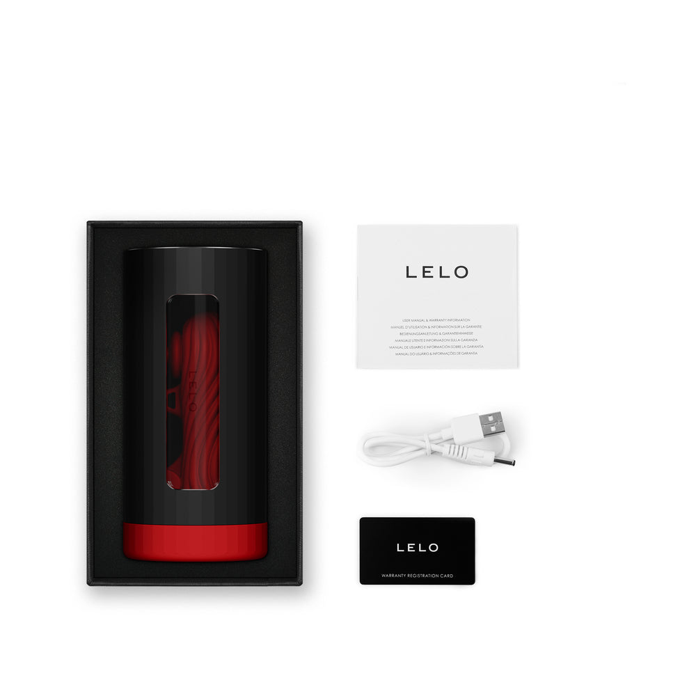 LELO F1S V3 XL Red showing liquid silicone sleeve - BDSM Authority