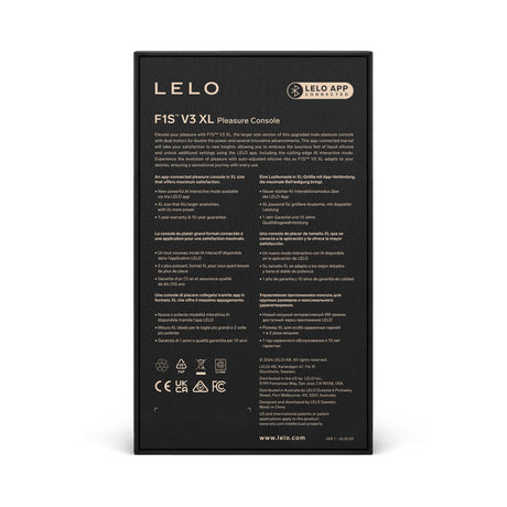 LELO F1S V3 XL Red with charging and packaging - BDSM Authority