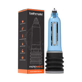 Hydromax8 water penis pump in blue - BDSM Authority