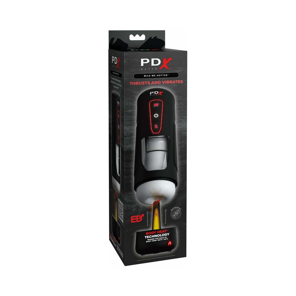 PDX Elite Milk Me Hotter warming thrusting stroker - BDSM Authority