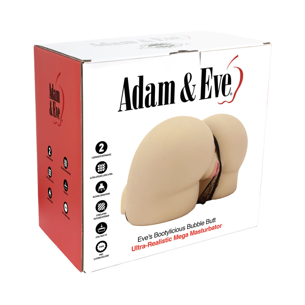 Adam & Eve Eve's Bootylicious Bubble Butt Dual-Layer Mega Masturbator front view - BDSM Authority