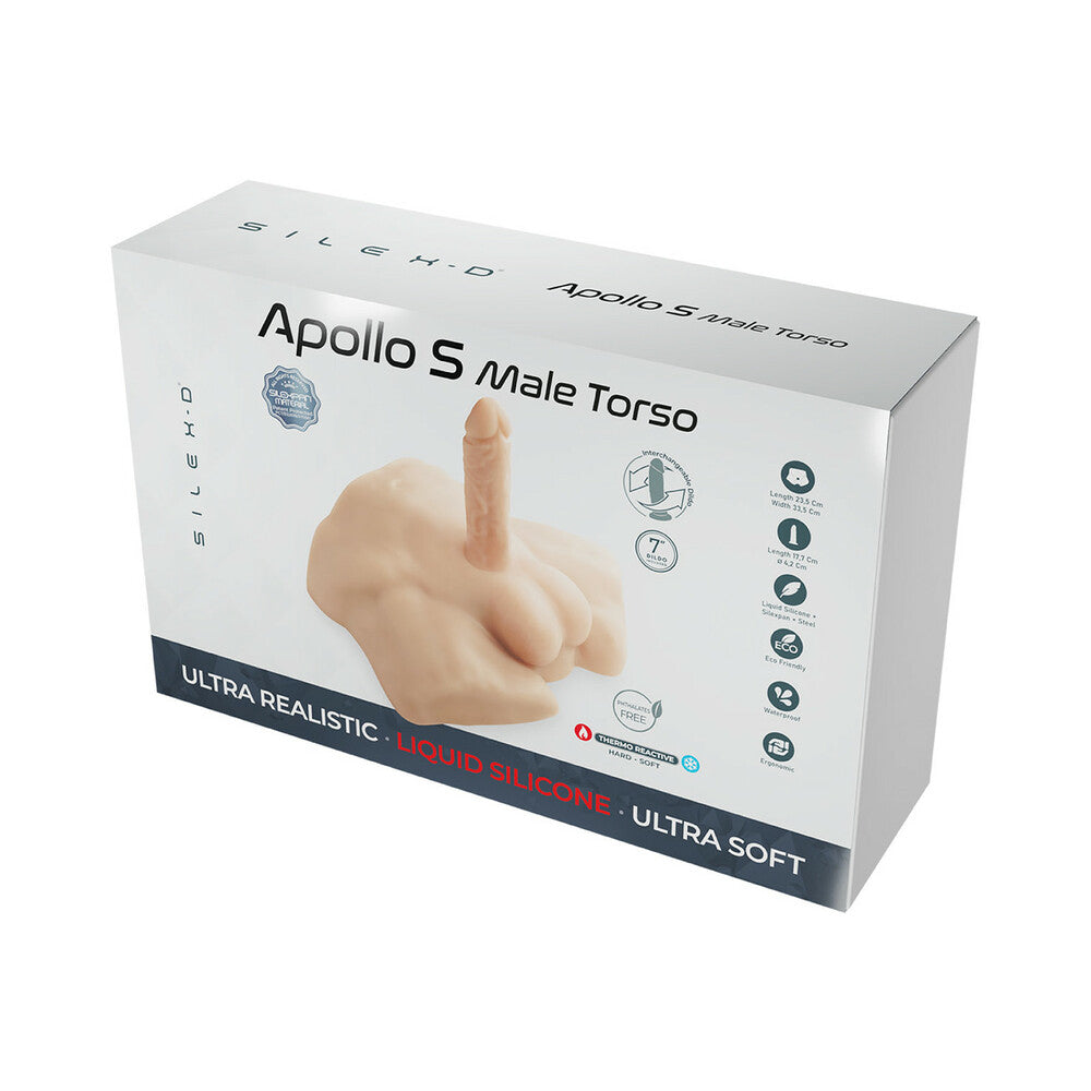 SILEXD Apollo S realistic male torso in vanilla - BDSM Authority