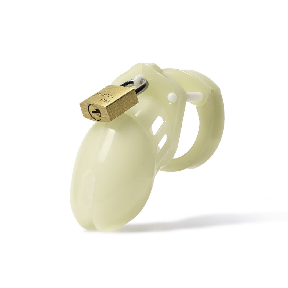 CB-6000S Glow-in-the-Dark Short Male Chastity Cage Kit male chastity cage kit - BDSM Authority