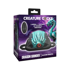 Creature Cocks Dragon Vibrating Silicone Grinder with scaly ridges - BDSM Authority