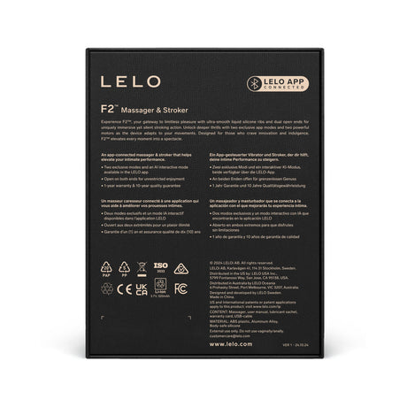 LELO F2S Massager & Stroker Teal app-connected controls - BDSM Authority
