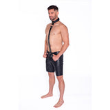 Prowler RED leather collar adjustable buckle closure - BDSM Authority