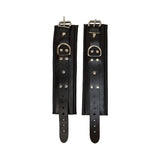 Prowler RED leather ankle cuff with locking post detail - BDSM Authority