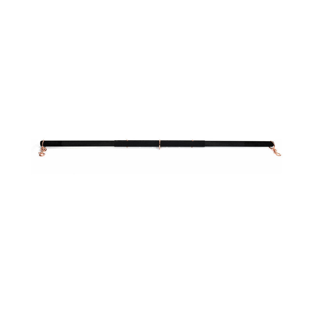 Coquette Pleasure velvet spreader bar full length view - BDSM Authority