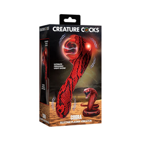 Creature Cocks Cobra Scepter Plasma Vibrator glowing silicone snake dildo - BDSM Authority