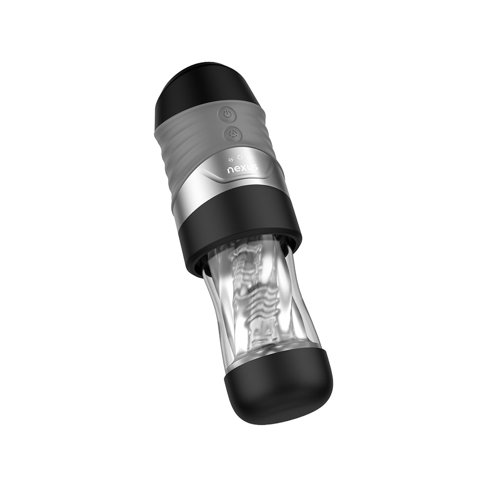 Nexus Alpha Surge Masturbator controls detail - BDSM Authority