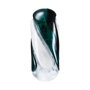 TENGA FLIP 360 Aurora Green reusable stroker front view - BDSM Authority