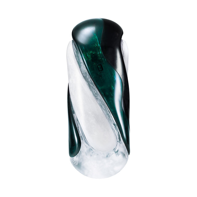TENGA FLIP 360 Aurora Green reusable stroker front view - BDSM Authority