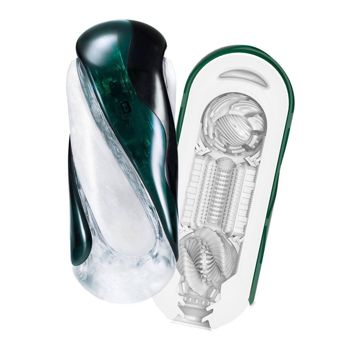 TENGA FLIP 360 Aurora Green Flip-open design - BDSM Authority