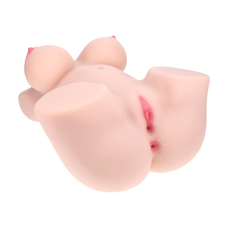 Xkin Bodyforms Aveline Luxe vibrating masturbator dual entry detail - BDSM Authority