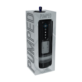 PUMPED Sensurge automatic rechargeable heating suction masturbator in black - BDSM Authority