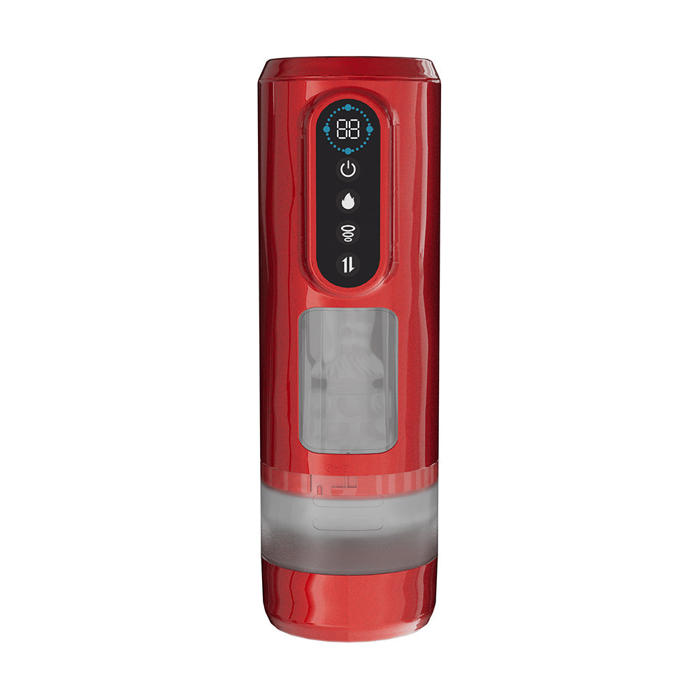 PUMPED Sensurge red heating and suction masturbator in use - BDSM Authority