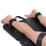 Wrist cuffs and grommets on the Prowler RED bondage board edge - BDSM Authority