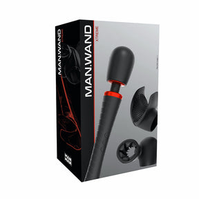 Man Wand Xtreme vibrating massager wand with flexible flaps - BDSM Authority