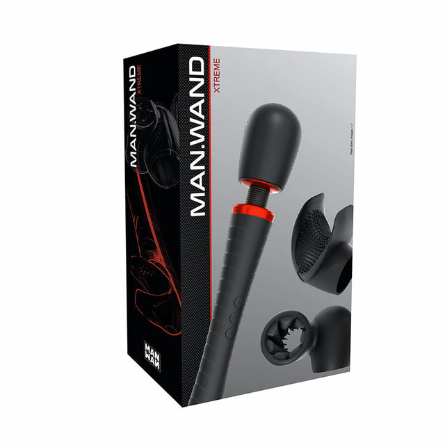 Man Wand Xtreme vibrating massager wand with flexible flaps - BDSM Authority