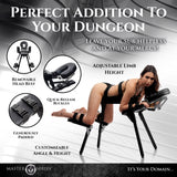 Obedience Heavy-Duty Bondage Bench angle view - BDSM Authority