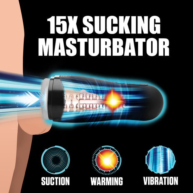 The Milker 15X black squeezing masturbator case with control buttons - BDSM Authority