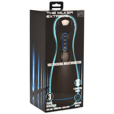 The Milker Extreme 16X Masturbator retail packaging - BDSM Authority