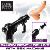 Deluxe Sex Machine Bondage Bench with Thrusting Machine interior detail - BDSM Authority