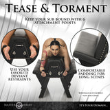 Bareback Submission Bondage Horse: restraint hardware detail - BDSM Authority
