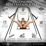 Throne Adjustable sex sling with stand BDSMAuthority