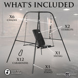 Throne Adjustable sex sling with stand BDSMAuthority
