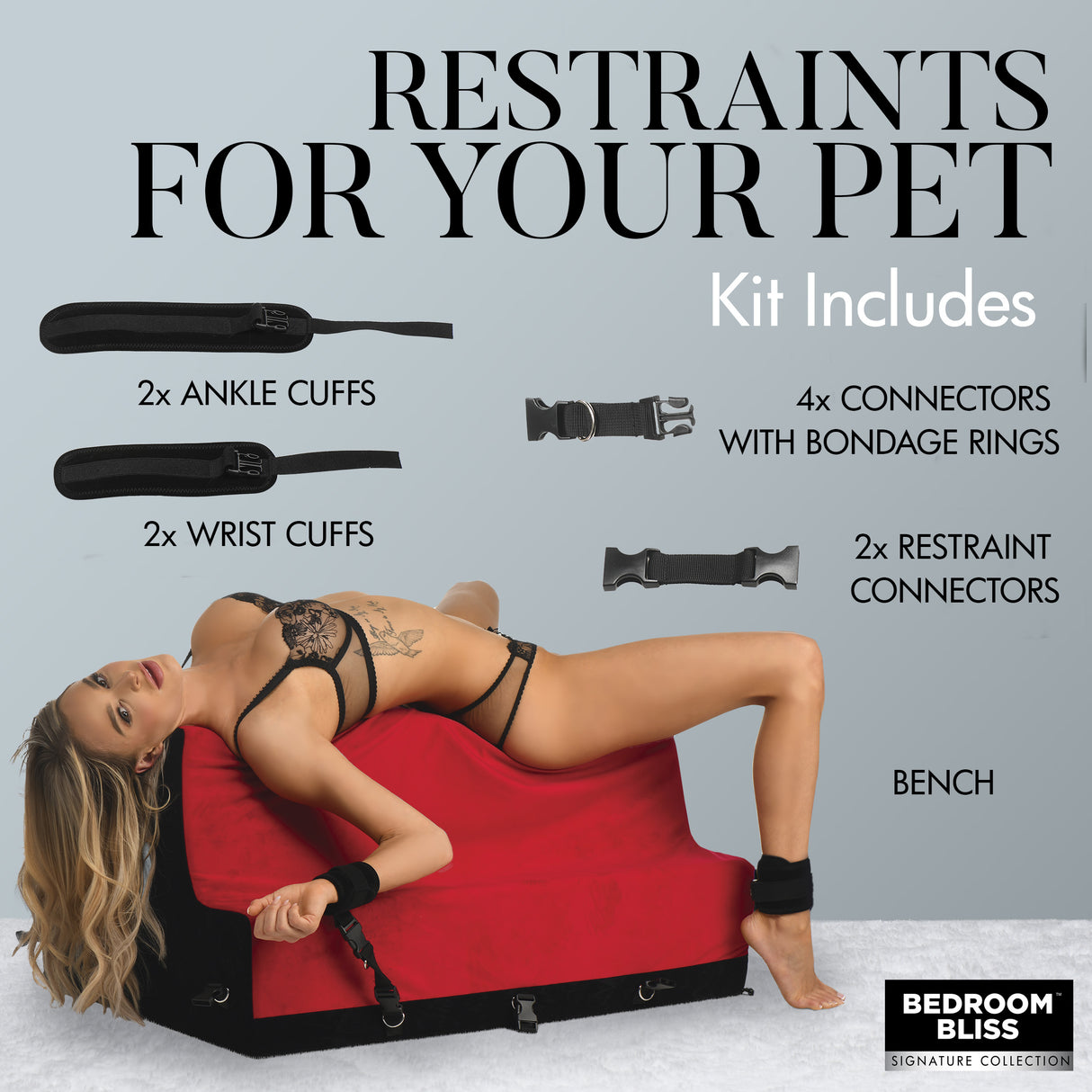 Spanking bench reinforced metal and ABS frame underside - BDSM Authority