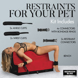 Spanking bench reinforced metal and ABS frame underside - BDSM Authority