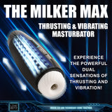 The Milker Max masturbator shown in hand for scale - BDSM Authority