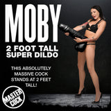 Moby Huge Dildo Black detail view 1