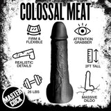 Moby Huge Dildo Black detail view 4